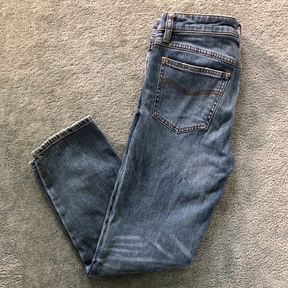 Free People Straight Leg Ankle Jeans Medium Wash